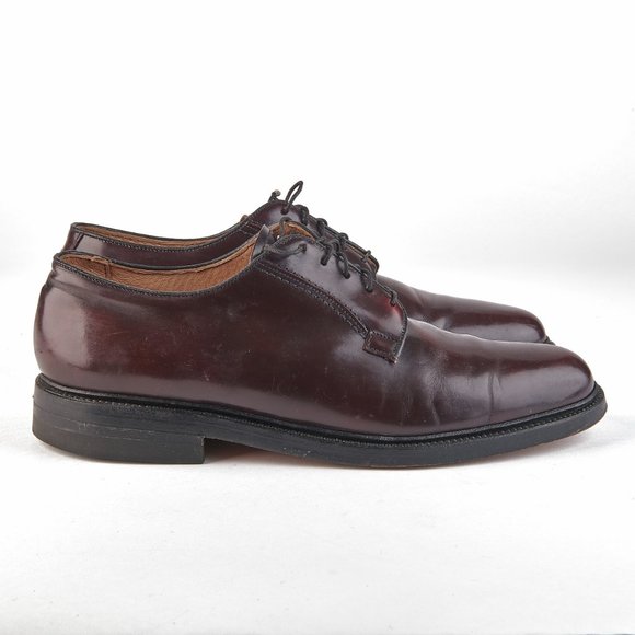 O'Sullivan Men's Burgundy Oxblood Leather Derby PTB Dress Shoes Size 10 C - Picture 2 of 8